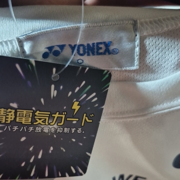 Onex White Tee with Navy Logo Tag - Picture 4 of 4